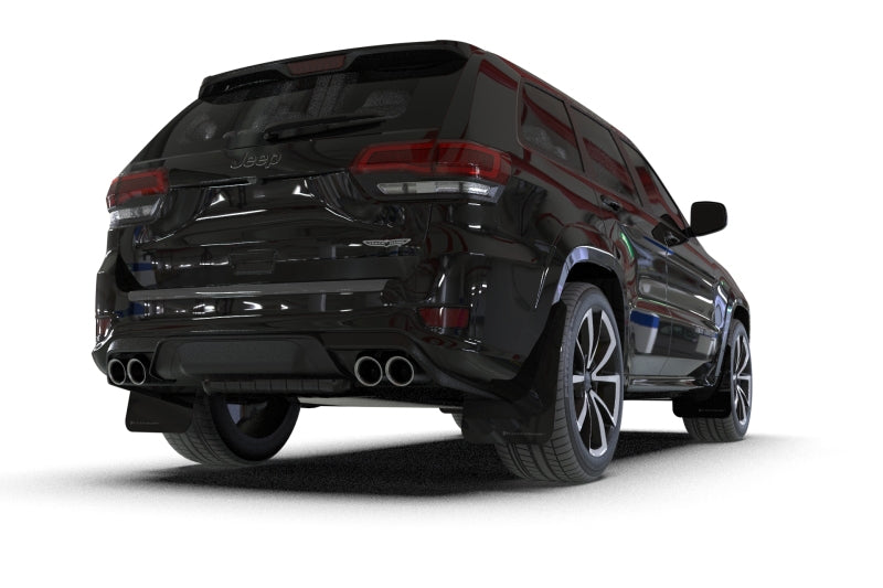 Rally Armor MF134-UR-BLK-RD - RALMF134-UR-BLK-RD - Rally Armor 18-22 Jeep Grand Cherokee SRT Trackhawk Black UR Mud Flap - Red Logo - Shipped in Europe - Tuningsupply.com