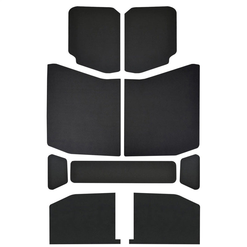 DEI 50168 - DEI50168 - DEI 18-23 Jeep Wrangler JL 4-Door Boom Mat Headliner - 9 Piece - Black - Shipped in Europe - Tuningsupply.com