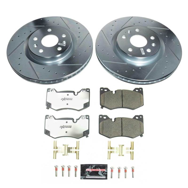 PowerStop K8529-26 - PSBK8529-26 - Power Stop 20-21 Chevrolet Corvette Front Z26 Street Brake Kit - Shipped in Europe - Tuningsupply.com