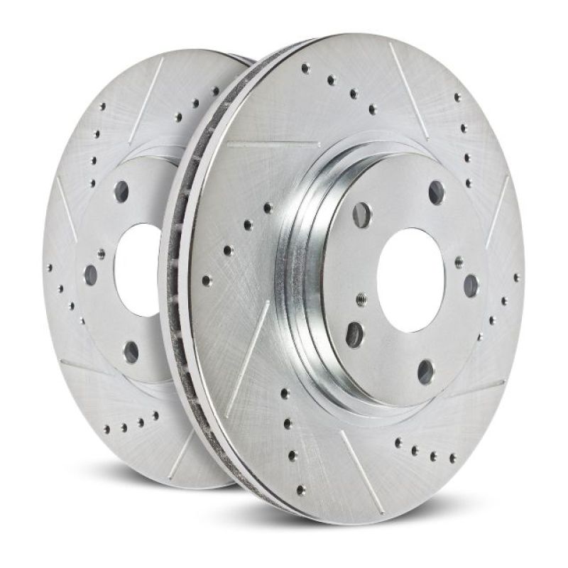 PowerStop AR8210XPR - PSBAR8210XPR - Power Stop 63-82 Chevrolet Corvette Front Evolution Drilled & Slotted Rotors - Pair - Shipped in Europe - Tuningsupply.com