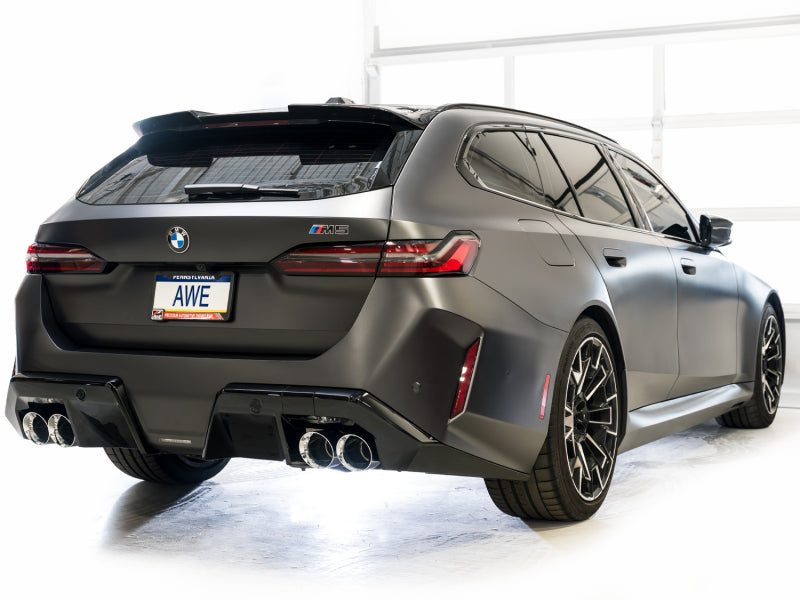 AWE Tuning 3015-42790 - AWE3015-42790 - AWE Tuning BMW G90/G99 M5 Touring Edition Cat-Back Exhaust - Chrome Silver Tips - Shipped in Europe - Tuningsupply.com