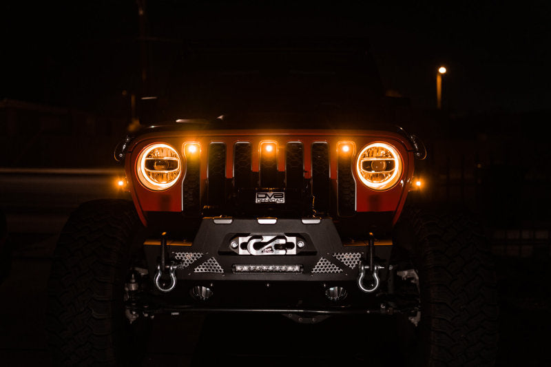 DV8 Offroad GRJL-02 - DVEGRJL-02 - DV8 Offroad 2018+ Jeep JL Grill Amber Marker Lights - Shipped in Europe - Tuningsupply.com