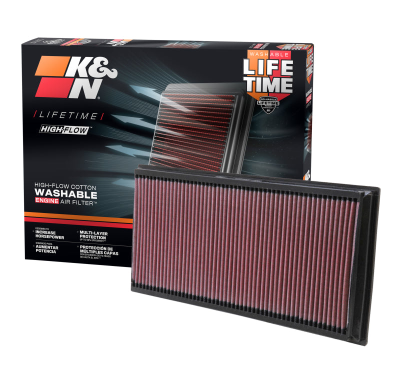 K&N Engineering 33-2857 - KNN33-2857 - K&N 06-09 L.R. Range Rover / 02-10 VW Touareg / 02-09 Porsche Cayenne Drop In Air Filter - Shipped in Europe - Tuningsupply.com