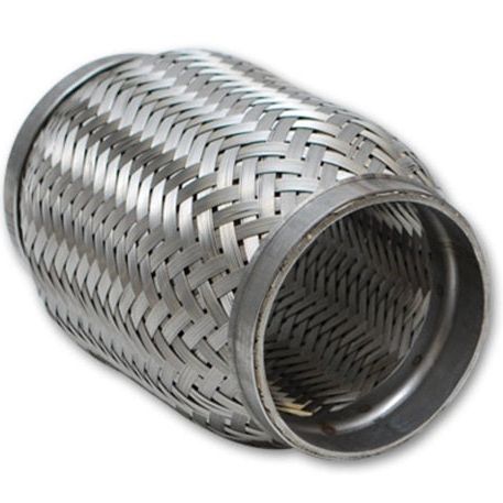 Vibrant 62704 - VIB62704 - Vibrant SS Flex Coupling with Inner Braid Liner 2.25in inlet/outlet x 4in flex length - Shipped in Europe - Tuningsupply.com