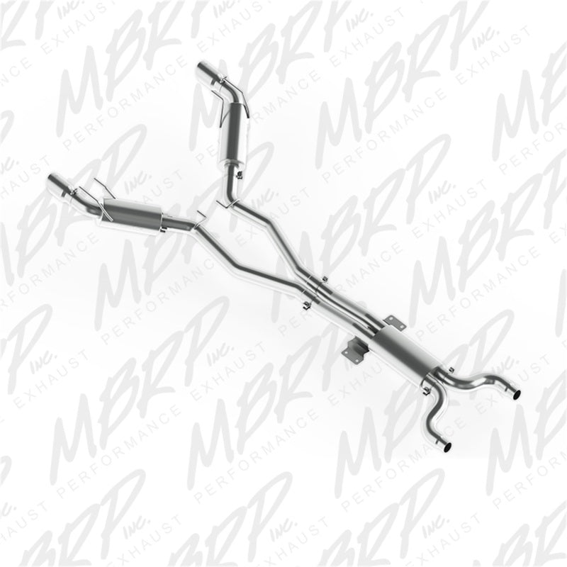 MBRP PS7024409 - MBRPS7024409 - MBRP 2010 Chev Camaro V8 6.2L Automatic (L99) 3 Dual Cat Back Round Tips T409 - Shipped in Europe - Tuningsupply.com