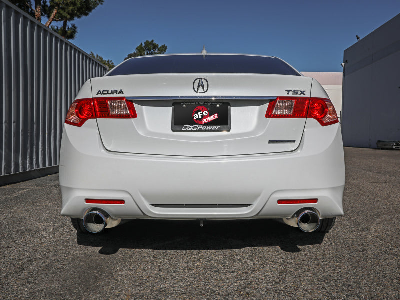 aFe 49-36629-L - AFE49-36629-L - aFe 09-14 Acura TSX L4 2.4L Takeda 2-1/2in to 2-1/4in 304 SS Cat-Back Exhaust System w/BlueFlame Tip - Shipped in Europe - Tuningsupply.com