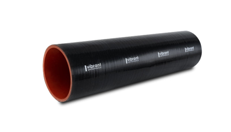 Vibrant 27380 - VIB27380 - Vibrant Silicone Straight Hose Coupler 3.125in ID x 12.00in Long - Gloss Black - Shipped in Europe - Tuningsupply.com