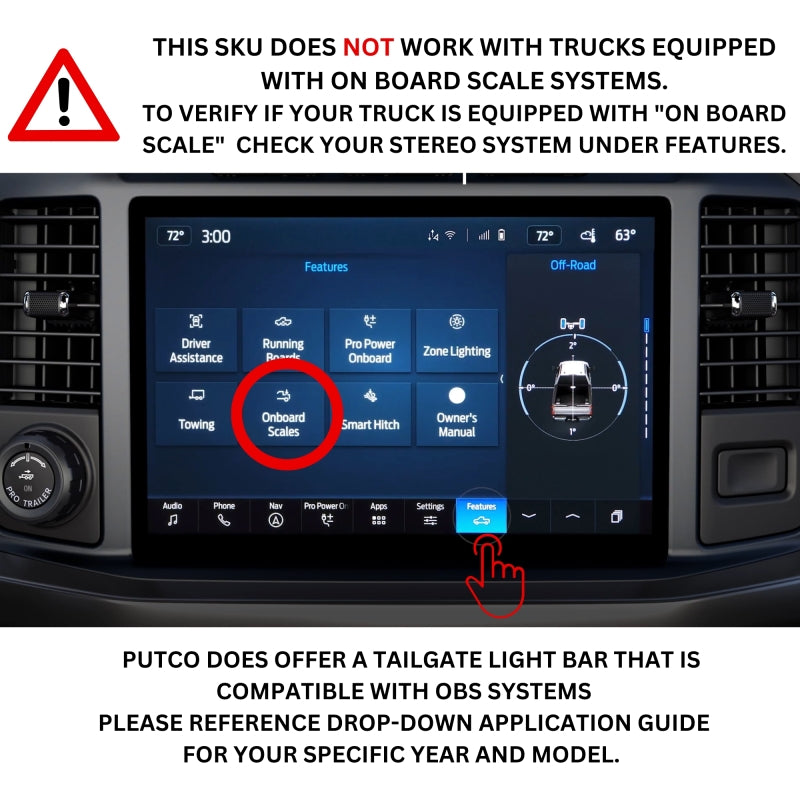 Putco 9203060-13 - PUT9203060-13 - Putco 21-22 Ford F-150 60in Red Light Blade Direct Fit Kit Red / White - Shipped in Europe - Tuningsupply.com
