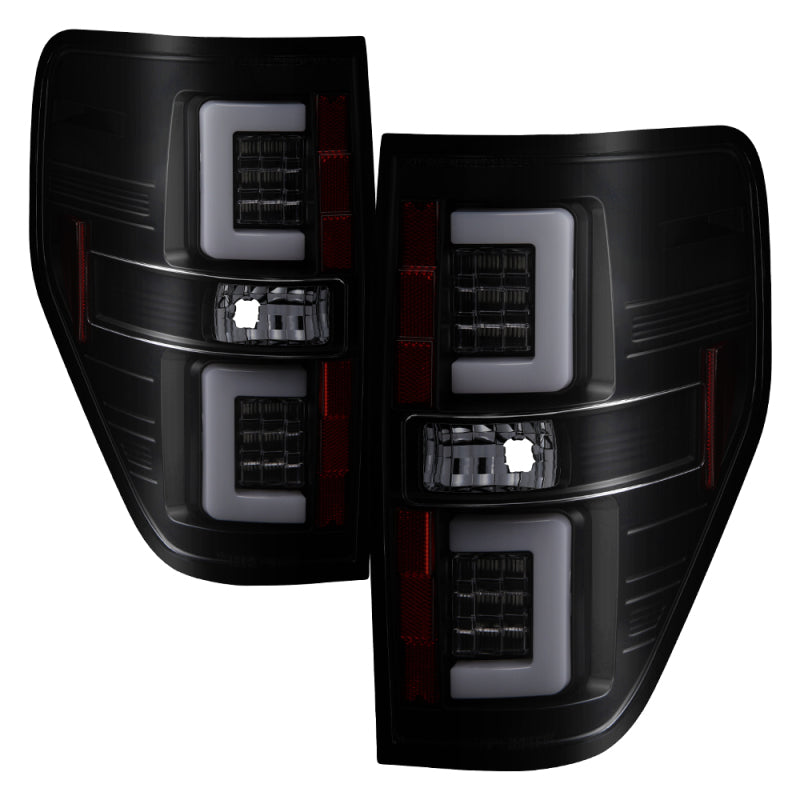 SPYDER 5084217 - SPY5084217 - Spyder 09-14 Ford F150 V2 Light Bar LED Tail Lights - Blk Smoke (ALT-YD-FF15009V2-LBLED-BSM) - Shipped in Europe - Tuningsupply.com