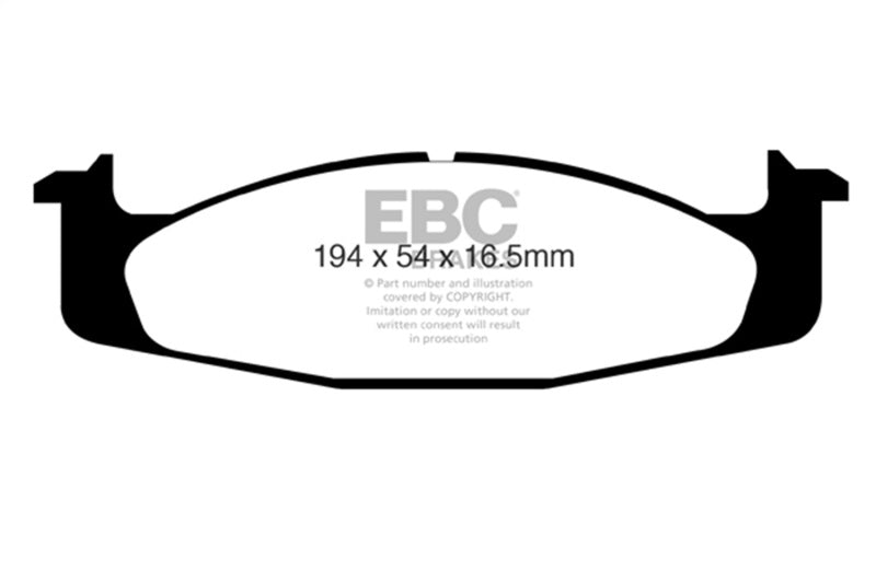 EBC DP61260 - EBCDP61260 - EBC 94-96 Ford Bronco 5.0 Greenstuff Front Brake Pads - Shipped in Europe - Tuningsupply.com