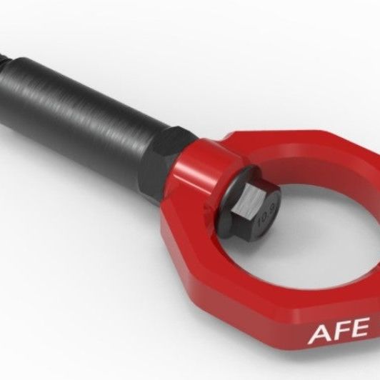aFe 450-721001-R - AFE450-721001-R - aFe Control Front Tow Hook Red 20-21 Toyota GR Supra (A90) - Shipped in Europe - Tuningsupply.com