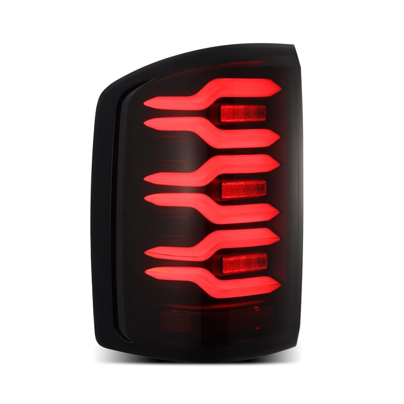 AlphaRex 630040 - ARX630040 - AlphaRex 14-18 GMC Sierra 1500/2500HD/3500HD LUXX-Series LED Tail Lights Blk w/Actv Light & Seq. Sig - Shipped in Europe - Tuningsupply.com