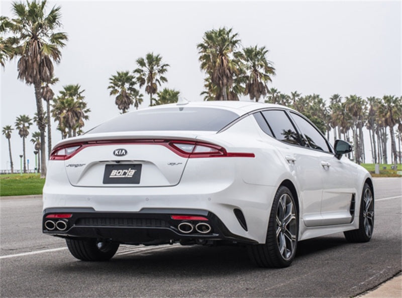 Borla 140736 - BOR140736 - Borla 2018 Kia Stinger 3.3L V6 Turbo 2.25in Pipe Dia Dual Split Rear Exit S-Type Cat-Back Exhaust - Shipped in Europe - Tuningsupply.com