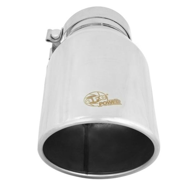 aFe 49T40604-P12 - AFE49T40604-P12 - aFe Diesel Exhaust Tip Bolt On Polished 4in Inlet x 6in Outlet x 12in Length - Shipped in Europe - Tuningsupply.com