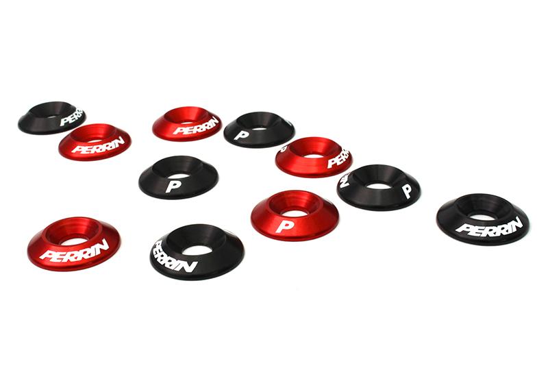 Perrin Performance PSP-ENG-166BK - PERPSP-ENG-166BK - PERRIN 15-21 Subaru WRX Intercooler/Engine Cover Lock Down Washers - Black - Shipped in Europe - Tuningsupply.com