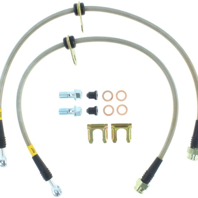 Stoptech 950.47006 - STO950.47006 - StopTech 08-09 WRX & STi Stainless Steel Front Brake Lines - Shipped in Europe - Tuningsupply.com