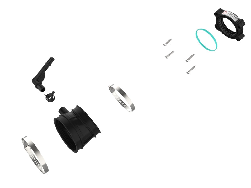 aFe 46-34017B - AFE46-34017B - aFe 2020 Vette C8 Silver Bullet Aluminum Throttle Body Spacer / Works With Factory Intake Only - Blk - Shipped in Europe - Tuningsupply.com