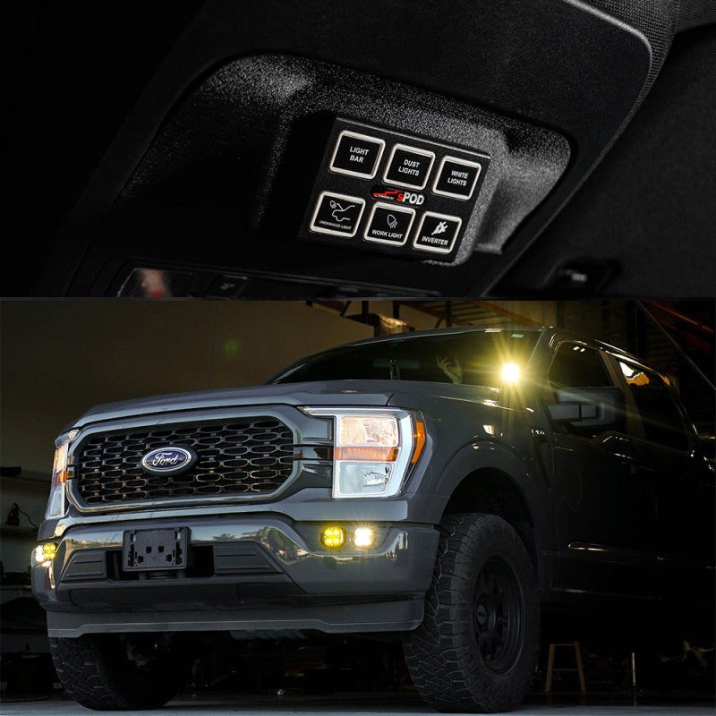 SPOD 870088 - SPO870088 - sPOD Ford 2021-on F-150 Mini 6 SourceLT Vehicle Specific Kit - Shipped in Europe - Tuningsupply.com