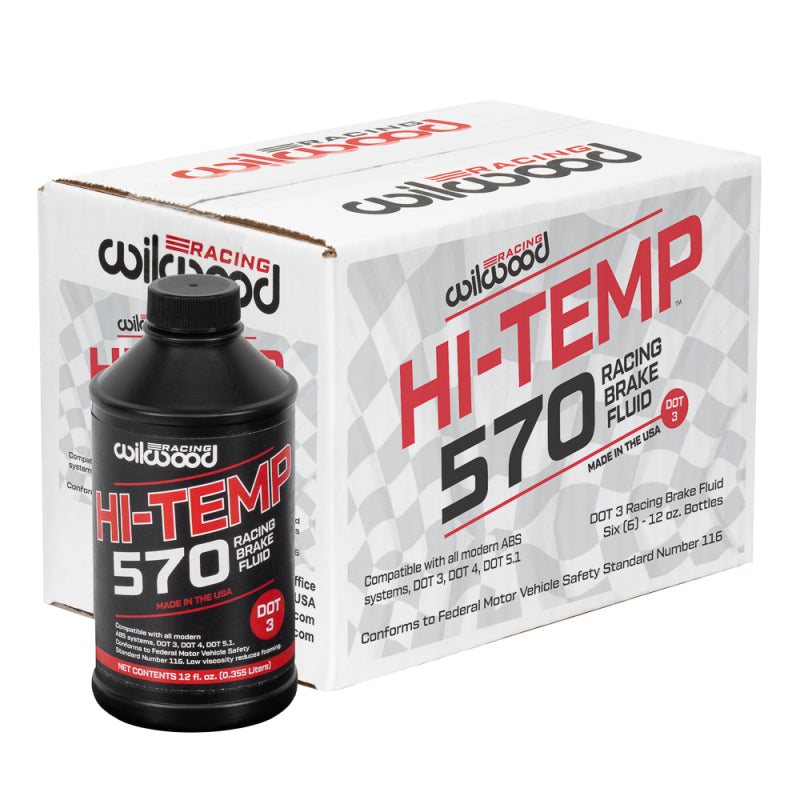 Wilwood - WIL290-2210 - Wilwood 570 Brake Fluid - 6 Pack 12 oz Bottles - Shipped in Europe - Tuningsupply.com