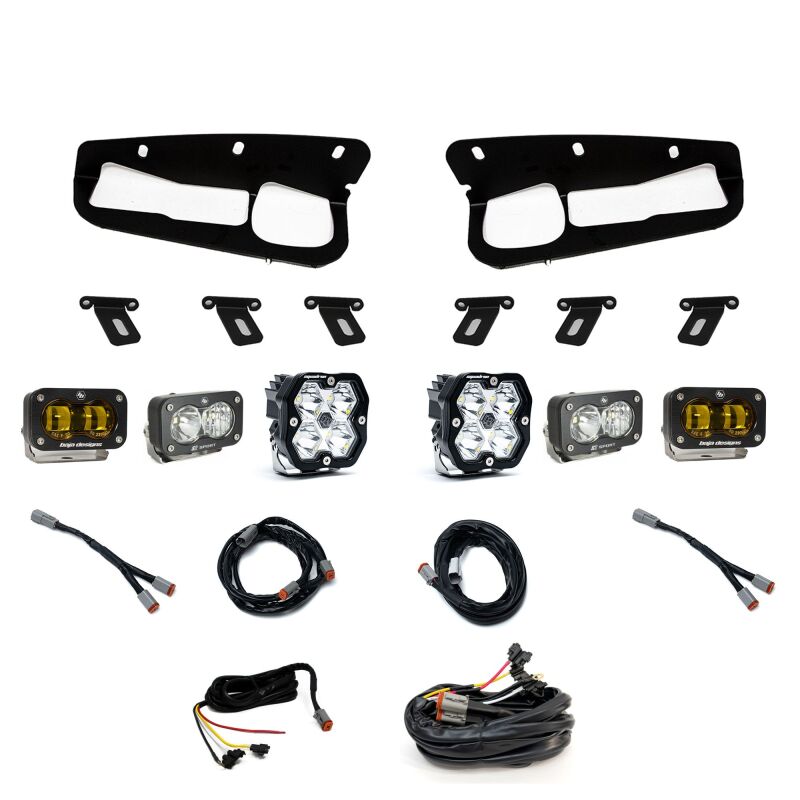 Baja Designs 440083UP - BAJ440083UP - Baja Designs 21-25 Ford Bronco Squadron 2.0 Sport (Spot) & S2 Sprt D/C Clr /S2 SAE Ambr ST Bmpr w/UP - Shipped in Europe - Tuningsupply.com