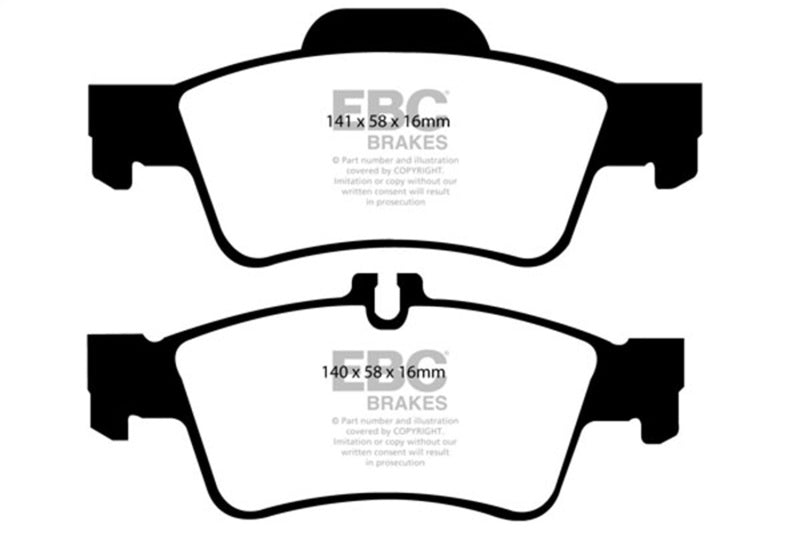 EBC UD986 - EBCUD986 - EBC 04-06 Mercedes-Benz CL500 5.0 Ultimax2 Rear Brake Pads - Shipped in Europe - Tuningsupply.com