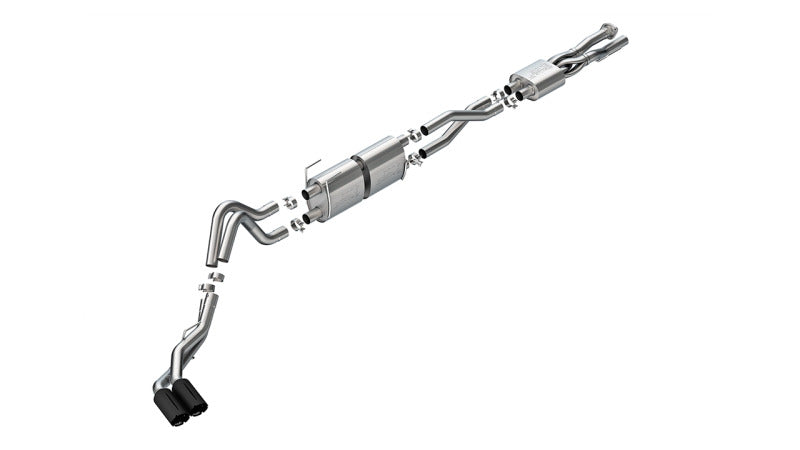 Borla 141016BRCB - BOR141016BRCB - Borla 20-26 Ford F250/F350 SD 7.3L V8 CC SB (160in WB) (SRW) S-Type Cat-Back Exhaust - Brawler Black - Shipped in Europe - Tuningsupply.com