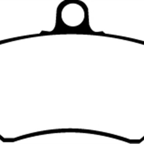 EBC DP4841/2R - EBCDP4841/2R - EBC 89-93 Volkswagen Corrado 1.8 Supercharged Yellowstuff Front Brake Pads - Shipped in Europe - Tuningsupply.com