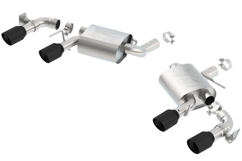 Borla 11925CB - BOR11925CB - Borla 2016 Chevy Camaro V8 SS AT/MT ATAK Rear Section Exhaust w/ Dual Mode Valves Ceramic Black - Shipped in Europe - Tuningsupply.com
