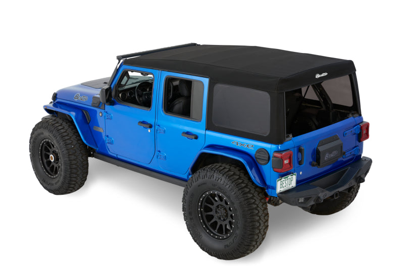 Bestop 54726-17 - BES54726-17 - Bestop 18-26 Jeep Wrangler JL 4-Door Supertop (Premium Black Twill) - Shipped in Europe - Tuningsupply.com