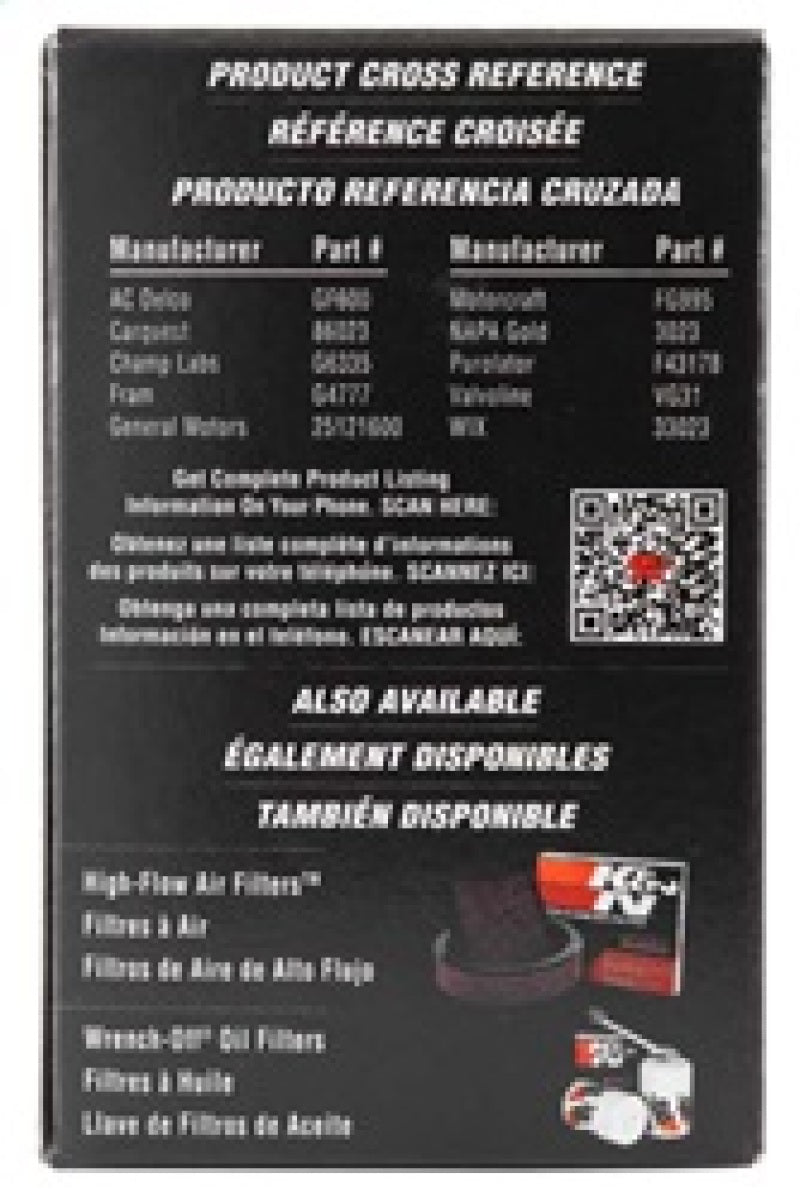 K&N Engineering PF-1000 - KNNPF-1000 - K&N Cellulose Media Fuel Filter 2.125in OD x 4.281in L - Shipped in Europe - Tuningsupply.com