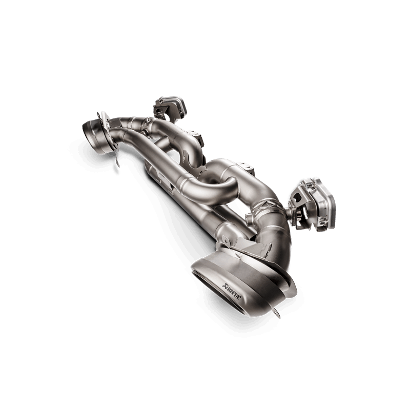 Akrapovic S-PO/TI/14 - AKRS-PO/TI/14 - Akrapovic 2019+ Porsche 911 Carrera (992 w/Sport Exhaust) w/OPF/GPF Slip-On Line (Titanium) - Shipped in Europe - Tuningsupply.com