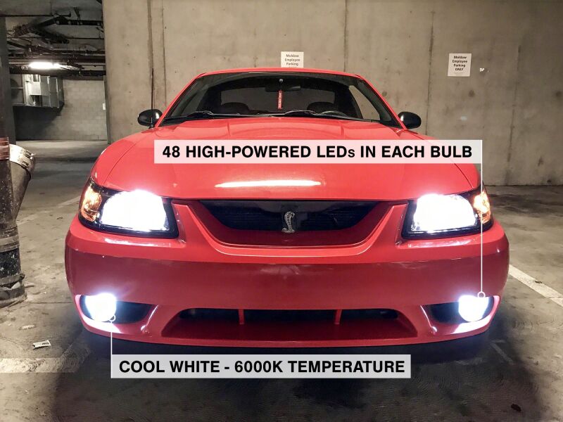 Raxiom 393042 - RAX393042 - Raxiom 94-04 Ford Mustang Excl 03-04 Cobra Axial Series LED Fog Light Bulbs - Shipped in Europe - Tuningsupply.com