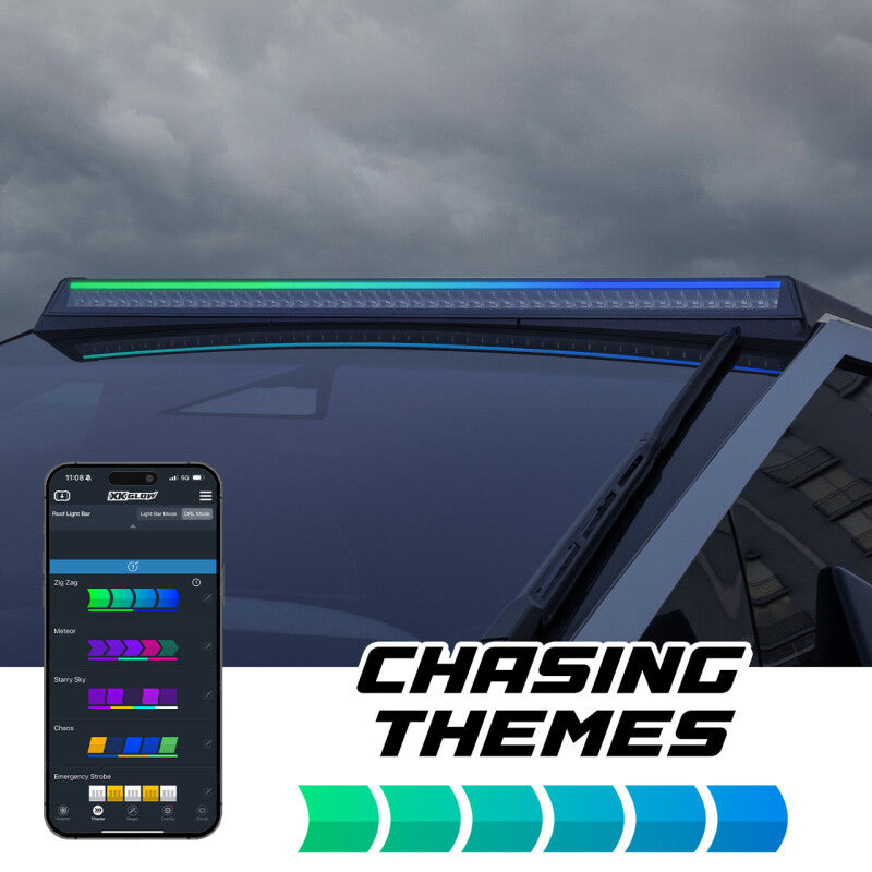 XKGLOW MX-CTLB - XKGMX-CTLB - XK Glow Tesla Cybertruck XKmax 50in Roof LED Off-Road Light Bar w/ RGBW Chasing DRL & App Control - Shipped in Europe - Tuningsupply.com