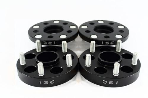 ISC Suspension WS5X11425B - ISCWS5X11425B - ISC Suspension 5x114 Hub Centric Wheel Spacers 25mm 56.1HB Black (Pair) - Shipped in Europe - Tuningsupply.com