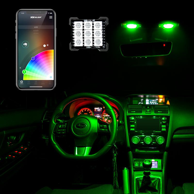XKGLOW XK-BULB-PANEL - XKGXK-BULB-PANEL - XK Glow RGB Festoon LED Panel XKchrome Bluetooth App Controlled Dome Bulb - Shipped in Europe - Tuningsupply.com
