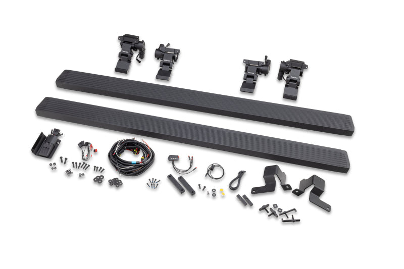 Go Rhino - GOR20451687PC - RealTruck 20-24 Jeep Gladiator CC 4dr VoltStep Electric Running Board Kit (Cut/Drill Req.) - Tex Blk - Shipped in Europe - Tuningsupply.com