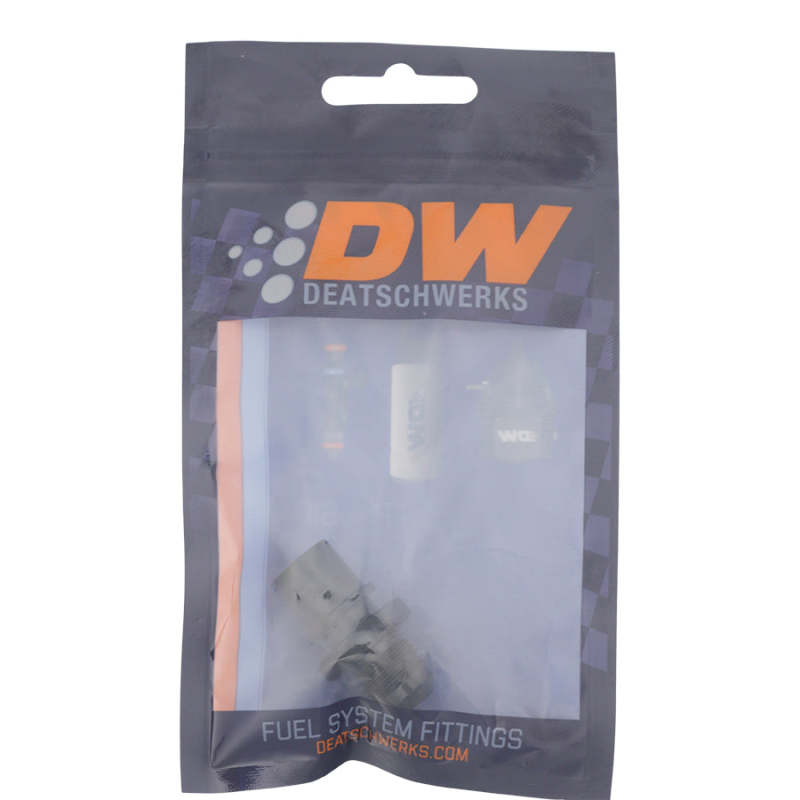 DeatschWerks 6-02-0127-B - DWK6-02-0127-B - DeatschWerks 6AN Male Flare to Toyota Module Quick Connect - Anodized Matte Black - Shipped in Europe - Tuningsupply.com