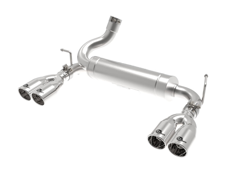 aFe 49-48086-P - AFE49-48086-P - aFe Rebel Series 2.5in 409 SS Axle-Back Exhaust Polished 07-18 Jeep Wrangler (JK) V6-3.6L/3.8L - Shipped in Europe - Tuningsupply.com