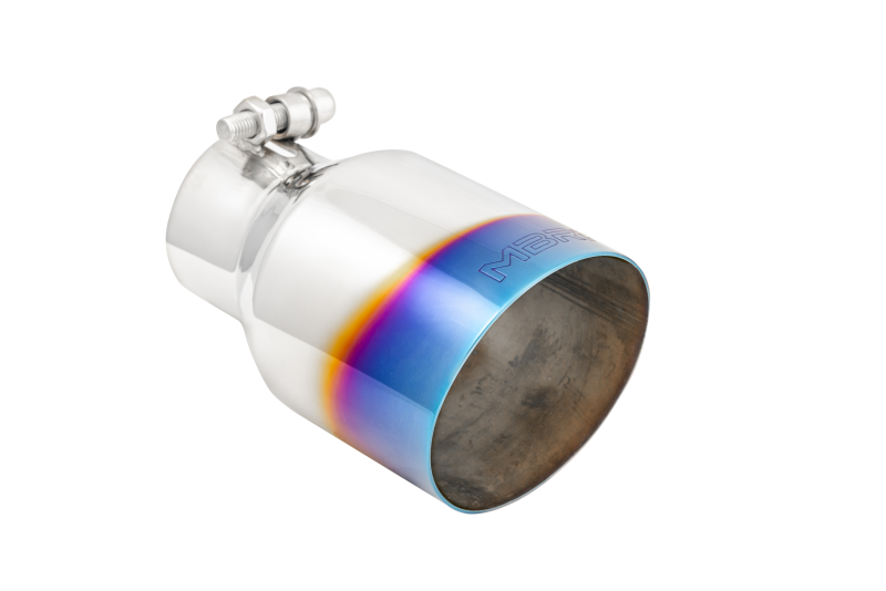 MBRP PT5176BE - MBRPT5176BE - MBRP Burnt End Tip 2.5 ID 4 ID Out 6.5 length Single Wall Angle Cut 304 Stainless Steel - Shipped in Europe - Tuningsupply.com