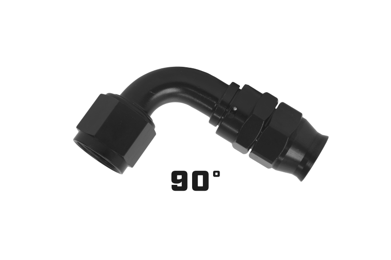Aeromotive 15358 - AER15358 - Aeromotive PTFE Hose End - AN-10 - 90 Deg - Black Anodized - Shipped in Europe - Tuningsupply.com