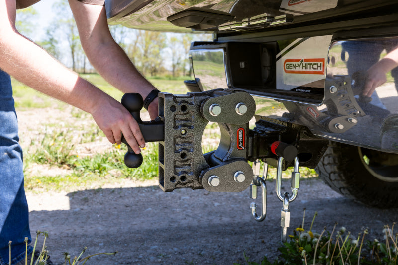GEN-Y Hitch GH-1024 - GENGH-1024 - Gen-Y The Boss Torsion-Flex 2in Shank 5in Drop 10K Hitch w/GH-031 Dual-Ball/GH-032 Pintle Lock - Shipped in Europe - Tuningsupply.com