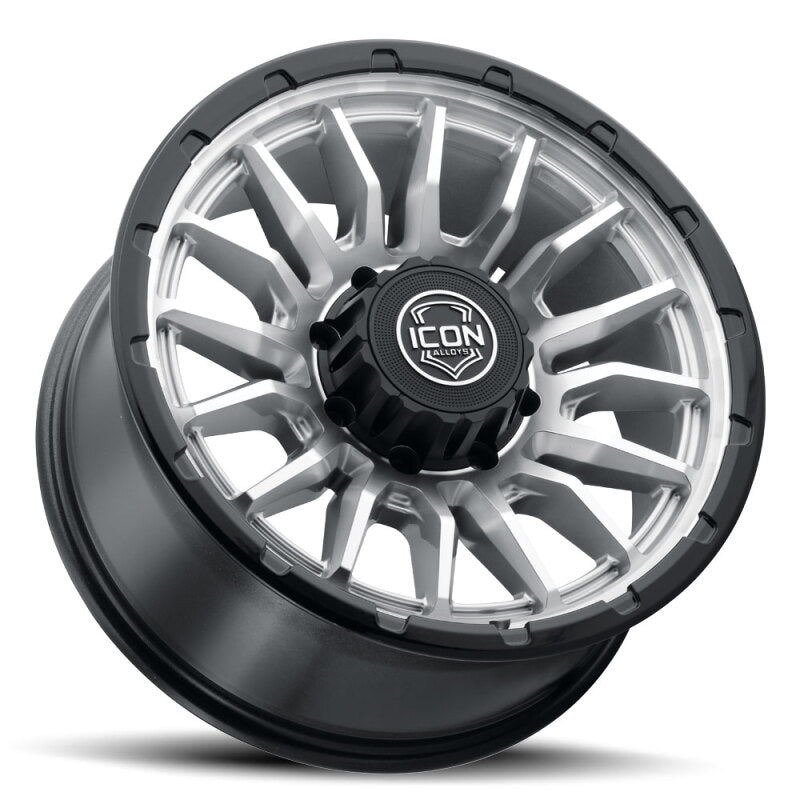 ICON 8320908955SMGB - ICO8320908955SMGB - ICON Alloys Cajon 20x9 / 8x180 / 12mm / 5.5in BS Silver Machined Wheel w/ GB Lip - Shipped in Europe - Tuningsupply.com