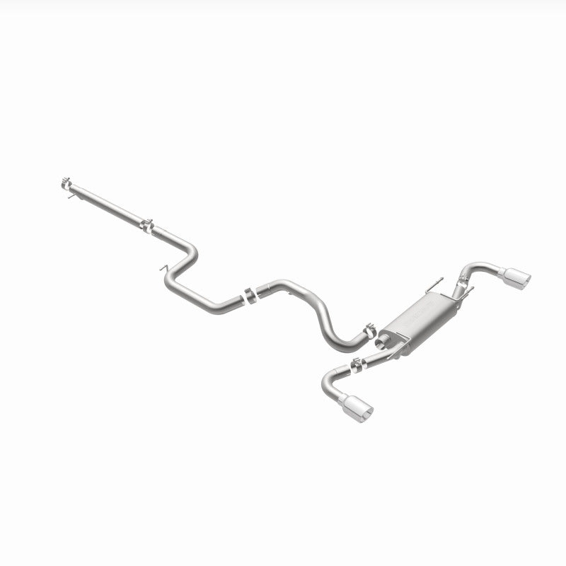 Magnaflow 15146 - MAG15146 - MagnaFlow 10-12 Mazda 3 L4 2.5L Hatchback Split Rear Exit Stainless Cat Back Performance Exhaust - Shipped in Europe - Tuningsupply.com