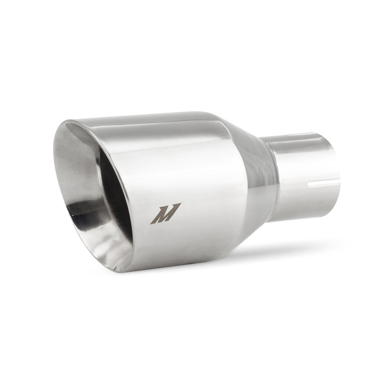 Mishimoto MMEXH-TIP-DW25P - MISMMEXH-TIP-DW25P - Mishimoto Clamp-on Double Wall Exhaust Tip 2.5 Inlet Slash Cut - polished - Shipped in Europe - Tuningsupply.com