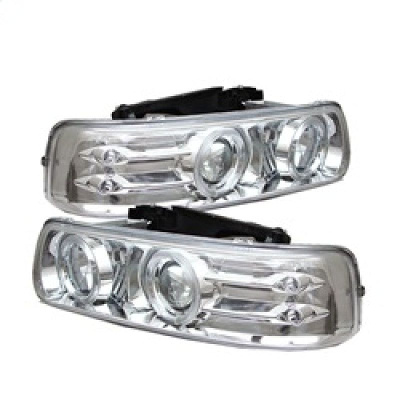SPYDER 5009609 - SPY5009609 - Spyder Chevy Silverado 1500/2500 99-02Projector Headlights LED Halo LED Chrome PRO-YD-CS99-HL-C - Shipped in Europe - Tuningsupply.com