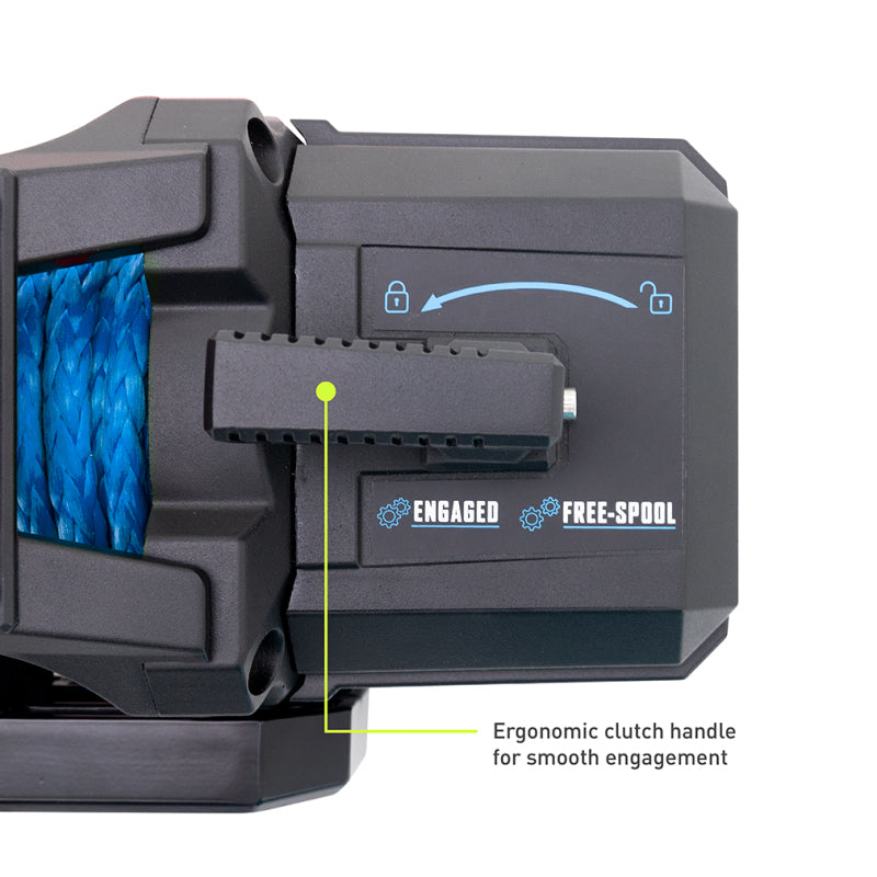 Borne Off-Road BNWN-10-SBL - BRNBNWN-10-SBL - Borne Off-Road 10K Winch - Blue Synthetic Rope - Shipped in Europe - Tuningsupply.com