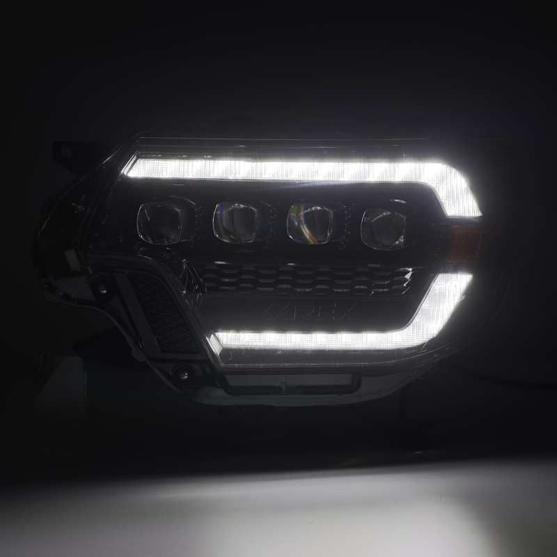 AlphaRex 880752 - ARX880752 - AlphaRex 12-15 Toyota Tacoma NOVA LED Proj Headlights Plank Alpha Blk w/Activ Light/Seq Signal/DRL - Shipped in Europe - Tuningsupply.com