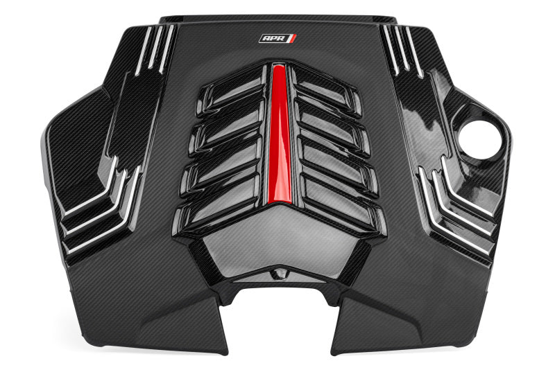 APR MS100256 - APRMS100256 - APR 20-24 Audi Q7/Q8/RS Q8/SQ7/SQ8 (4M) 2.9T/3.0T/4.0T Twill Carbon Fiber Engine Cover - Shipped in Europe - Tuningsupply.com