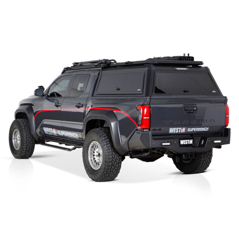 Westin 20-42785 - WES20-42785 - Westin 24-26 Toyota Tacoma DC Outlaw Drop Running Boards - Tex. Blk - Shipped in Europe - Tuningsupply.com