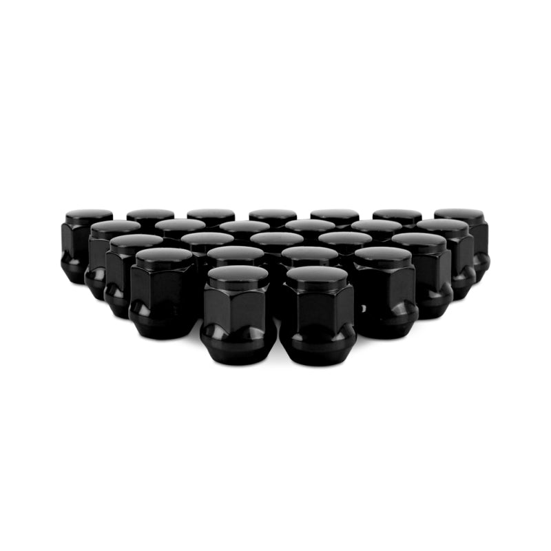 Mishimoto MMLG-AC1415-24BK - MISMMLG-AC1415-24BK - Mishimoto Steel Acorn Lug Nuts M14 x 1.5 - 24pc Set - Black - Shipped in Europe - Tuningsupply.com